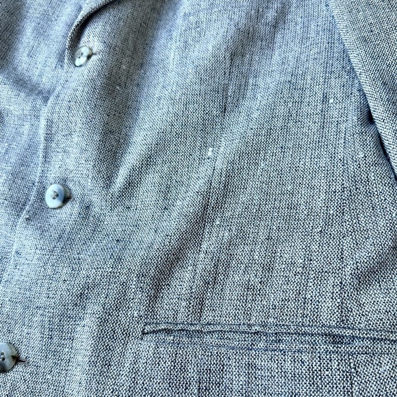 Bert Pulitzer Collector’s Edition Pure Silk Tan Gray Blazer Sport Coat Men’s 42 - Picture 10 of 12
